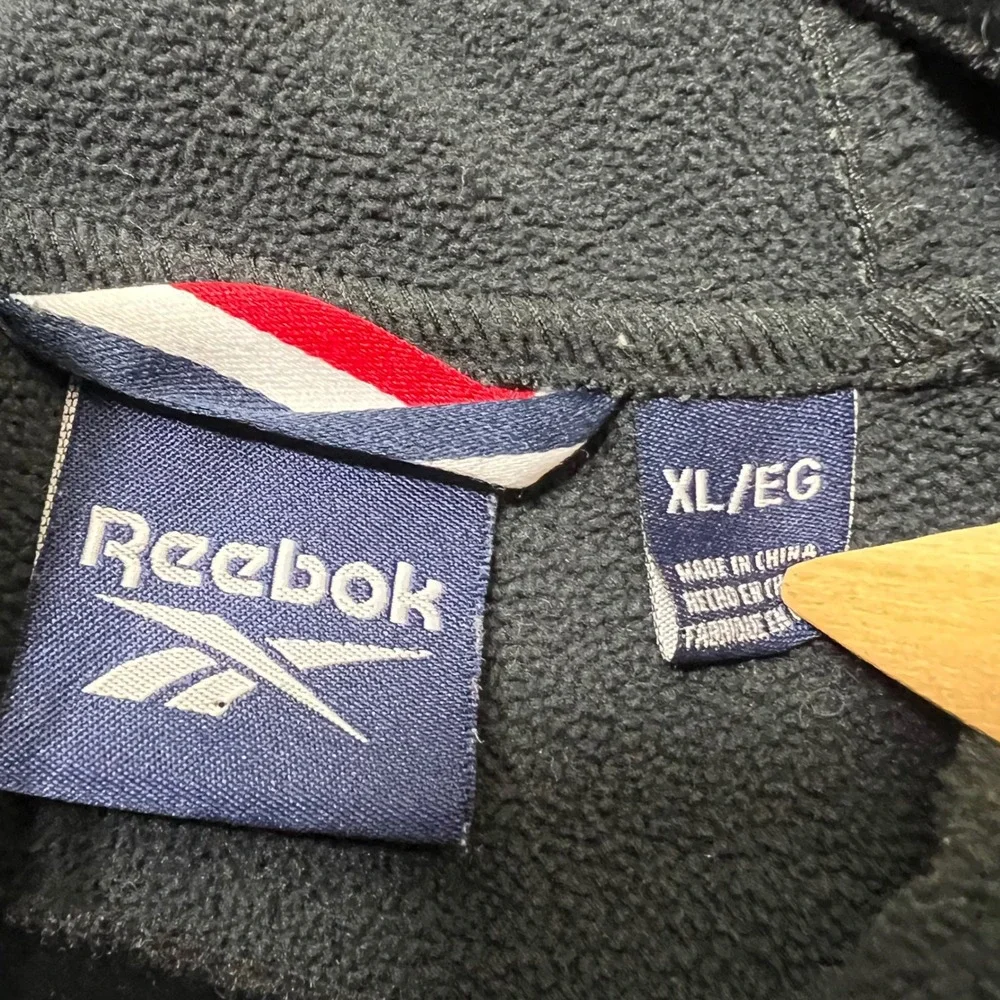 Reebok Men's XL Gray Softshell Fleece Lined‎ Hooded Zip Jacket Activewear